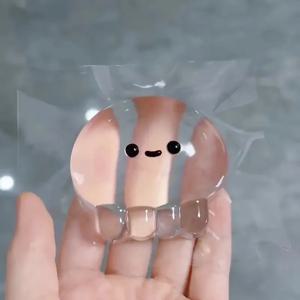 1Pc 투명 해파리 귀엽고 로맨틱 미니 DIY 짜기 장난감, 참신 슈퍼 재미, 느린 리바운드 파티 선물