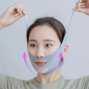 슬립 페이스 V 쉐이퍼 슬리밍 밴드 이중턱 감소 밴드 편안한 페이셜 리프트 마사지 슬리밍 밴드 더 나은 외모를 위해