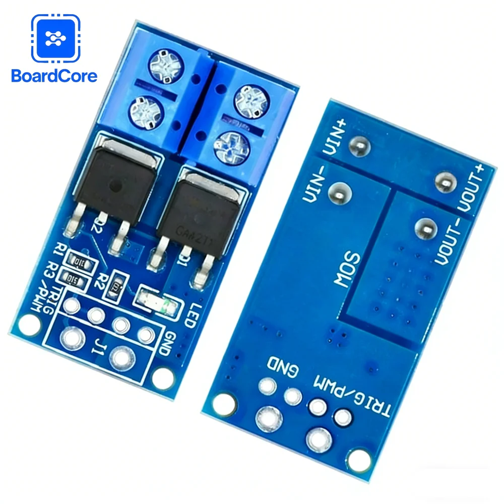 1-10pcs 15A 400W MOSFET 트리거 스위치 드라이버 모듈 PWM 레귤레이터 제어판 DC 5V-36V Arduino 용 듀얼 MOS 고전류