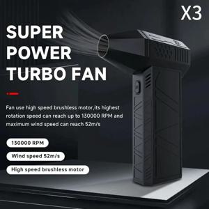 130000RPM 먼지 제거기 강력한 팬 LED 라이트 포함 강력한 휴대용 충전식 블로워 전기 에어 더스터 3단 속도 ​ ​ 52미터/초