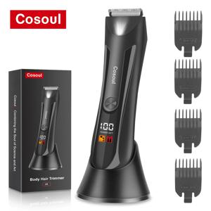 Cosoul  남성용 바디 헤어 트리머 볼 트리머 음모 면도기 친밀한 부위 제모 비키니 트리머 여성 사타구니 트리머