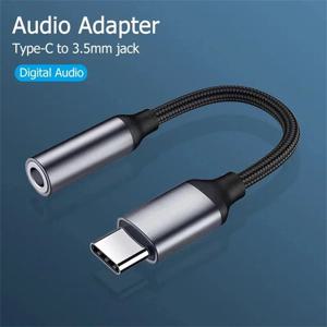 USB 타입-C to 3.5mm 잭 오디오 어댑터 케이블 (아이폰 15 16 프로 맥스 플러스/아이패드 프로 13 에어 13 미니 6 7 이어폰 케이블 컨버터)