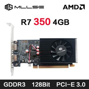 MLLSE AMD R7 350 4GB 그래픽 카드 GDDR3 128Bit PCI-E 3.0 Geforce GPU r7 350 게임용 비디오 카드 Placa De Video