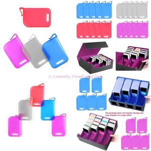 85AE 10PCS 플라스틱 거래 카드 상자 배반 클립 카드 스페이서 스토리지 분류 배리어 플레이트 클립 저장 파티션 보드