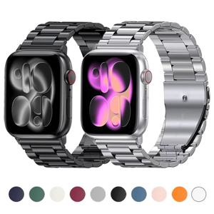 애플 워치 밴드용 스테인리스 스틸 스트랩 46mm 울트라 3 49mm 41mm 42mm 40mm 44mm 메탈 스트랩 아이워치 시리즈 11 10 SE3 9 8 7 6용