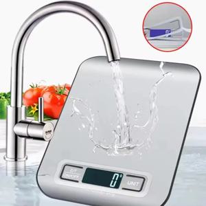 디지털 주방 저울 LED 디스플레이 5kg/1g 스테인리스 전자 저울 음식 보석 간식 베이킹 가정용 도구