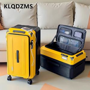 KLQDZMS 수하물 카트 스타일 여행 가방 20인치24인치26인치28인치 대용량 트롤리 케이스 여성용 탑승 박스 바퀴가 달린 남성용 여행 가방