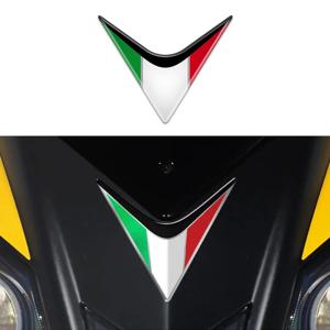 3D 이탈리아 국기 에폭시 스티커 데칼 7.8x5cm Ducati Aprilia RSV4 Benelli Vespa 방수 오토바이 페어링 전면 장식