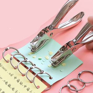 펀칭 도구 휴대용 펀칭 펜치 단일 구멍 펀칭기 6mm 수동 종이 바인딩 기계 사무용품