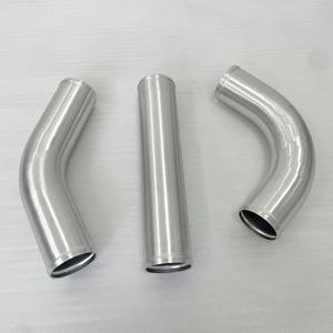 알루미늄 합금 흡기 튜브 OD 51/63/76MM 인터쿨러 파이프 에어 튜브 0 45 90도 300mm 길이 자동차용