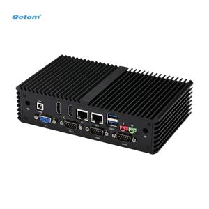 코텀 팬리스 미니 PC - 6개 RS232 포트, VGA, 듀얼 HD, 듀얼 LAN, 4세대/5세대 인텔 코어 i3/i5, 산업용 임베디드 컴퓨터 X86