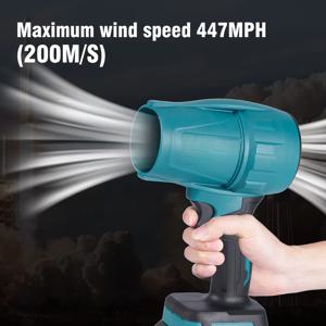 브러시리스 터보 팬 블로워 2000W 200M/S 고속 무선 핸드헬드 제트 팬 눈/잎/먼지 제거 도구 (18V 21V 배터리용)