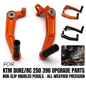 오토바이 풋 브레이크 및 시프트 레버 세트 CNC 알루미늄 페달 KTM 듀크 125 200 250 390 RC125 RC200 RC250 RC390 2013-2023년식용