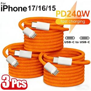 PD 240W USB C타입 to C타입 6A 초고속 충전 데이터 케이블 (아이폰 16, 15, 삼성, 화웨이 휴대폰용)