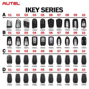AUTEL IKEYBW003/4AL HD004/05BL NS004/05AL HY003/04AL AT003BL/04CL MaxiIM KM100 IM508 프로그래머용 범용 원격 스마트 키