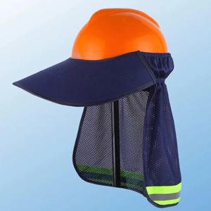Ard Hat Shade Sun Visor 넥 쉐이드 반사 스트립 야외 작업 건설 현장 남성용 보호 헬멧 부착물