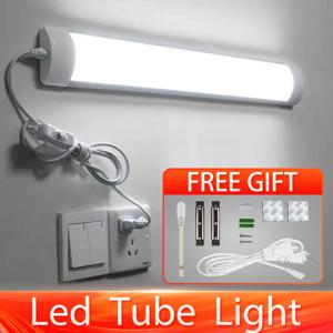 스위치 와이어 LED 튜브 조명 스트립 램프, 거실 침실 옷장 주방 램프, 110V 220V, 10W, 20W, 30 cm, 50cm