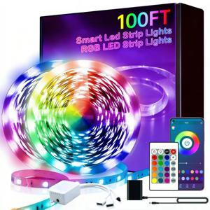 USB LED 스트립 조명 앱 제어 색상 변경 가능 5050 RGB LED 조명 유연한 램프 테이프 실내 장식 TV 백라이트 다이오드