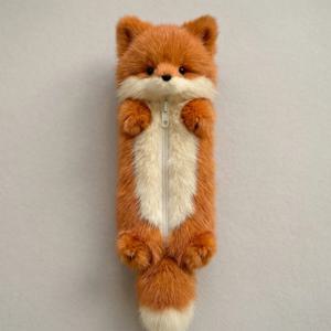 대용량과 귀여운 디자인을 갖춘 학생용 연필 케이스 부드러운 플러시 문구 정리함
