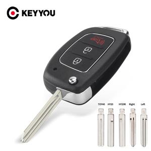 KEYYOU 1PCS 현대 HB20 IX35 I45 산타페 악센트 I40 I20 HY15/HY20/TOY40 블레이드 키에 대 한 새로운 자동차 키