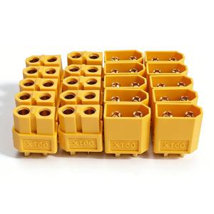 5/10 쌍 XT60 커넥터 XT60 남성 여성용 총알 커넥터 RC Lipo 배터리 모터 XT60 드론 커넥터용 전원 플러그