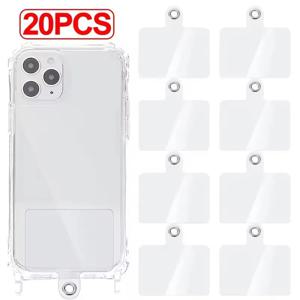 Protable Anti-fall Clear Phone Lanyard 카드 교체 가능한 유연한 테더 탭 투명 전화 케이스 iPhone 용 Pandent Gasket