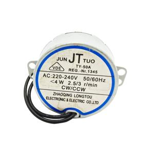 AC 모터 AC 220-240V TY-50A 진동형 동기 모터, 50/60Hz, 팬 부품 액세서리 유도 모터, 4W/정방향/역방향.