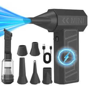 터보 제트 블로워 130000RPM 브러시리스 모터 4000mAh 강력 에어 블로워 4단계 조절 터보 블로워 무선 압축 먼지 제거기