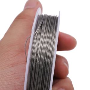 6-30M 0.3 - 1.0mm 스테인레스 스틸 페르시 와이어 타이거 테일 구슬 와이어 쥬얼리 만들기 보석 찾기 액세서리