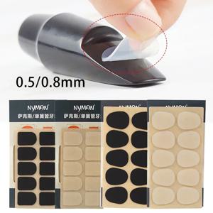 10pcs 색소폰 마우스피스 패치 패드 쿠션 트레블/알토/테너 색소폰 & 클라리넷 0.5mm/0.8mm 색소폰 실리콘 쿠션