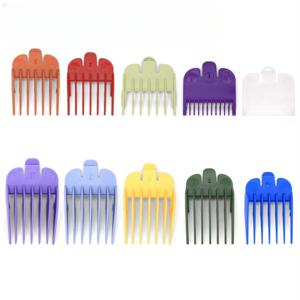 10PCS 1.5mm-25mm 헤어 클리퍼 제한 빗 가이드 부착 세트 보관함 헤어 클리퍼 면도기 이발 액세서리