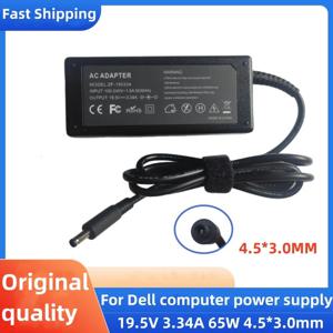 19.5V 3.34A 65W 4.5*3.0mm 노트북 어댑터 Dell Vostro 15 3561 3562 3565 3568 3572 5568 5370 XPS 13 9333 9344 충전기 AC 전원