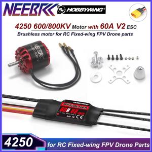 NEEBRC 4250 600KV 800KV 브러시리스 모터와 60A V2 ESC RC 고정익 FPV 레이싱 드론 멀티콥터 쿼드콥터 비행기 부품