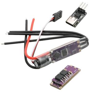 드론 1/18 1/24 SCX24 RC 크롤러 자동차 1/16 탱크용 온보드 5V2A BEC 모듈, AM32 2-4S 40A ESC 32 비트 브러시리스 속도 컨트롤러