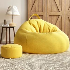 게으른 소파 빈백 1인용 누워서 자는 바닥 소파 muebles 빈백 의자 (충전재 포함)