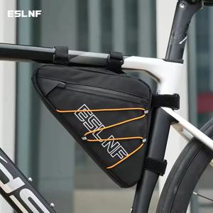 ESLNF 반사 자전거 가방 삼각형 대용량 야외 스포츠 사이클링 프레임 앞 가방 MTB 로드 바이크 파우치 프레임 가방