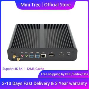 팬리스 데스크탑 오피스 미니 PC 코어 i7 1260P i7 1165G7 32GB DDR4 M.2/2.5인치 SATA HD DP 윈도우 11 게이머 미니 컴퓨터 8xUSB WIFI6