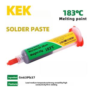 KEK Sn63Pb37 주사기형 솔더 페이스트 183 ℃   중온도 독립 포장