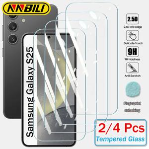 NNBILI 2/4Pcs 삼성 갤럭시 S25 S24 플러스 울트라 S23Plus FE 투명 보호 커버 유리 필름에 대한 강화 유리 화면 보호기