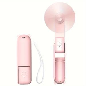 휴대용 선풍기, 미니 선풍기, USB 충전식 3단 속도 조절, 여성용 접이식 휴대용 속눈썹 선풍기