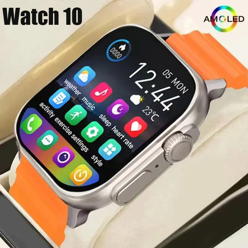 워치 10 울트라 스마트워치 49mm 2026 신형 NFC 남녀공용 GPS 트랙 블루투스 통화 BT 음악 게임 무선 충전 스마트워치