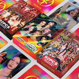 92/142Pcs Kpop 아이돌 KATSEYE 앨범 가브리엘라 로모 카드 LARA DANIELA HD Printd 포토카드 스티커 MANON MEGAN YOONCHAE 팬 선물