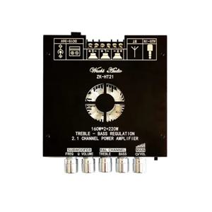 ZK-HT21 TDA7498E 2.1 BT 디지털 파워 앰프 모듈 고음 및 저음 서브우퍼 160W*2+220W