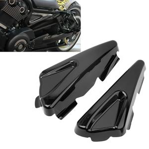 오토바이 ABS 플라스틱 라이트 블랙 탱크 사이드 프레임 커버 Harley V-ROD VRSCDX NIGHT ROD SPECIAL NRS VRSCF MUSCLE 2007-2017