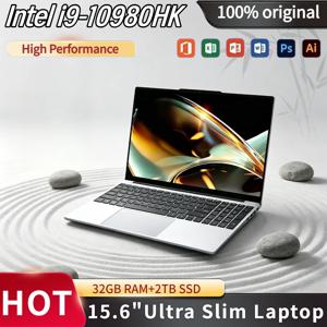 인텔 코어 i9 10980HK 15.6인치 게이밍 노트북 8코어 16스레드 2.4~5.3GHz 32GB 램 2TB SSD 지문인식 WiFi6 4K 울트라북 플러스 프로 맥스