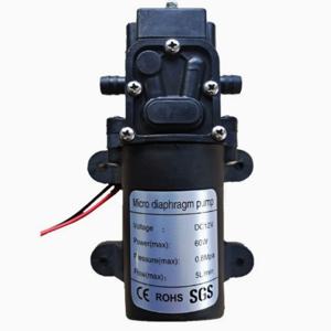 12V 고압 다이어프램 펌프 60W 자흡식 워터 펌프 120PSI 5L/min 청소용 농장 관개 스프레이어