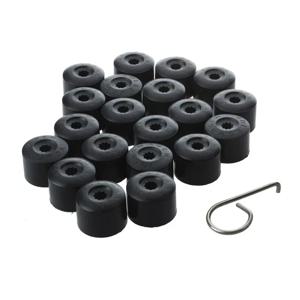 20개 자동차 휠 커버 허브 너트 볼트 커버 캡 17mm 자동차 타이어 나사 외부 보호 액세서리 폭스바겐 VW 골프 MK4용
