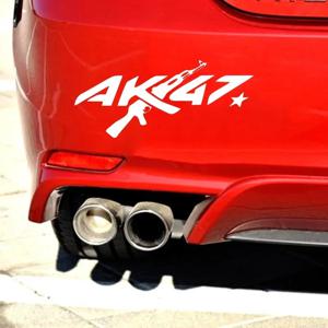 AK47 크리 에이 티브 자동차 스티커 오토바이 자동차 창 바디 범퍼 노트북 벽 비닐 필름 데칼 개인화 자동차 장식 액세서리