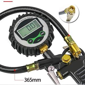 게이지 백라이트 차량 테스터 200 PSI LCD 디지털 디스플레이 타이어 압력 게이지 타이어 인플레이터