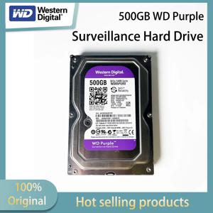 웨스턴 디지털 500GB WD 퍼플 감시용 내장 하드 드라이브 HDD - SATA 6 Gb/s, 16MB 캐시, 3.5인치 500GB-WD05PURX 안정적